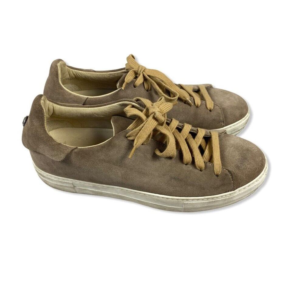 Rare NoHow Suede Sneakers in Light Taupe Camel Size 41 Intl Distressed Trainers